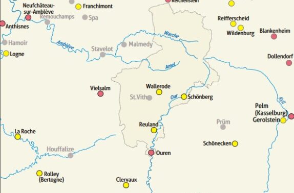 1000-1200 Ersterwähnungen von Burgen, Schlössern und festen Häusern