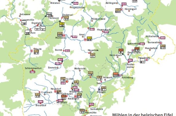 1100-1900 Mühlen in der belgischen Eifel