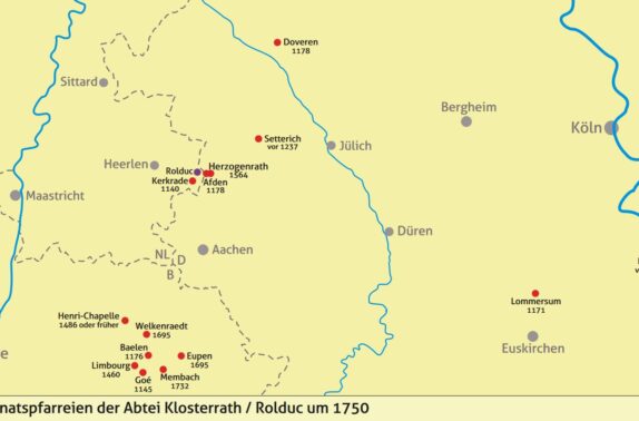 1750 Patronatspfarreien der Abtei Klosterrath Rolduc