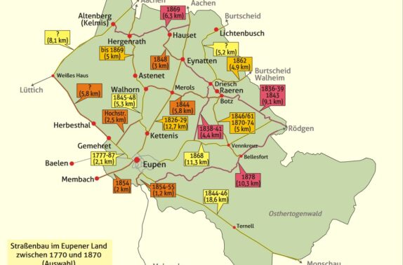 1770-1870 Straßenbau im Eupener Land (Auswahl)