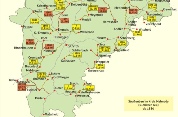 1880-1914 Straßenbau im Kreis Malmedy (südlicher Teil)