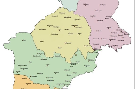 1977 Die belgischen Eifelgemeinden nach der Fusion