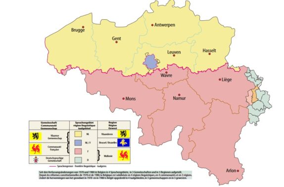 1977 Die Gemeinschaften und Regionen in Belgien