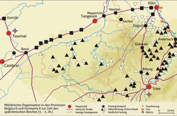 200-500 Militärische Organisation in den Provinzen Belgica II und Germania II zur Zeit des spätrömischen Reiches