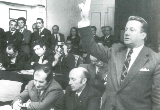 De Raad van de Duitse Cultuurgemeenschap werd opgericht op 23 oktober 1973 (Foto: Archief van het Parlement van de Duitstalige Gemeenschap, 1973).