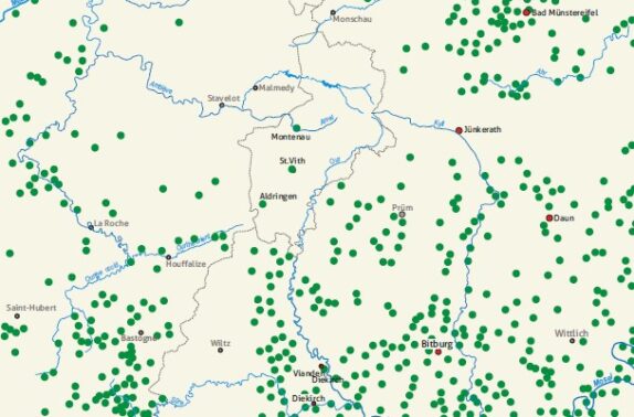 -50-500 Nachgewiesene römische Villen in Eifel und Ardennen