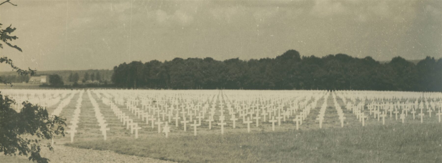 Quelle: Staatsarchiv Eupen ; Der amerikanische Soldatenfriedhof in Henri-Chapelle