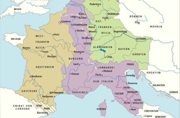 843 Der Vertrag von Verdun