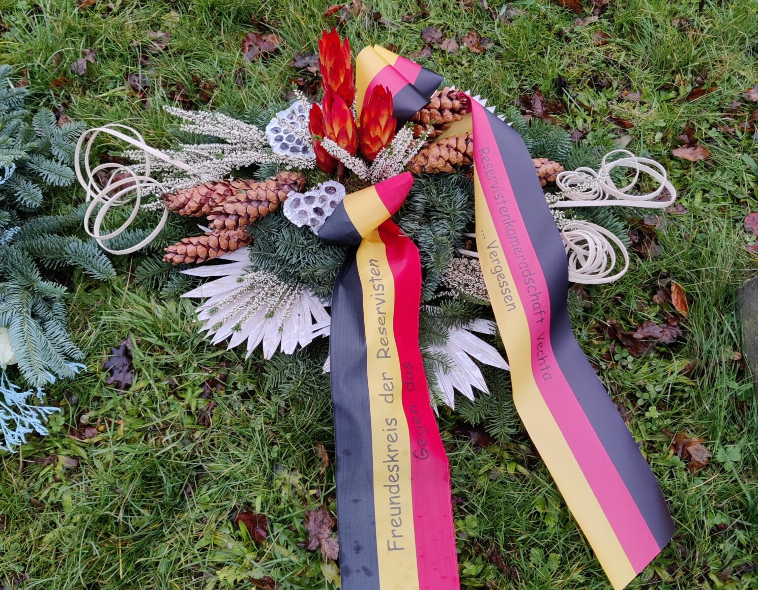 Gezamenlijk bloemstuk. Foto: Patrick Vermeulen