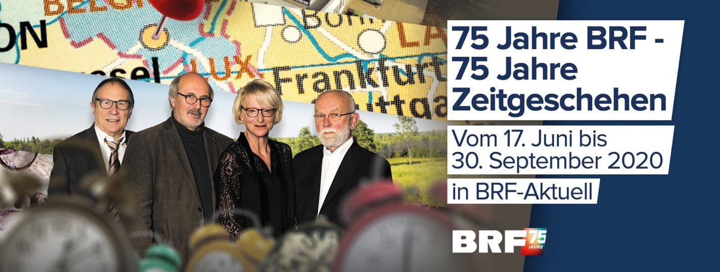 Die vier Autoren der Sendereihe zu 75 Jahre BRF.