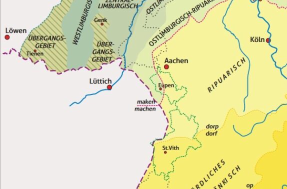 Gliederung der rheinischen und limburgischen Mundarten