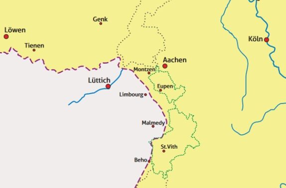 Grenze zwischen romanischem und germanischem Sprachgebiet