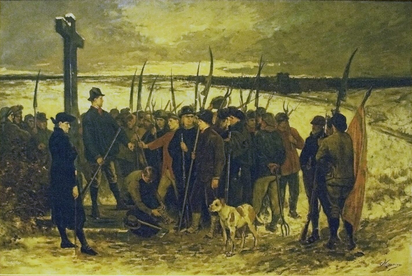 Peasants' Revolt, oil painting by Constantin Meunier, 1875 (Photo: Szilas, 2010, Wikicommons)