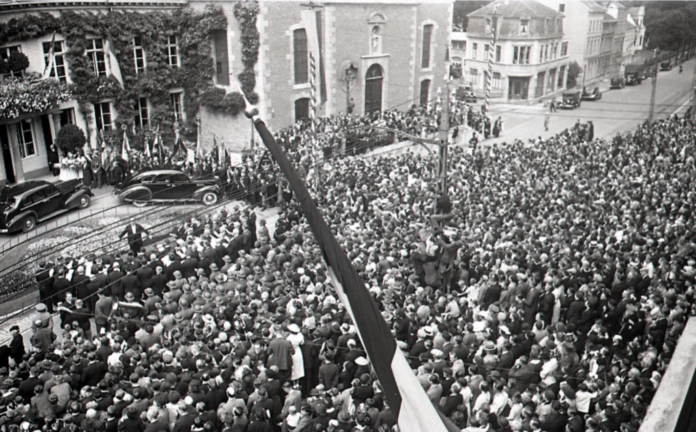 Royal visit to Eupen on 20 August 1938 (Eupen State Archives, Leo Kever Collection)